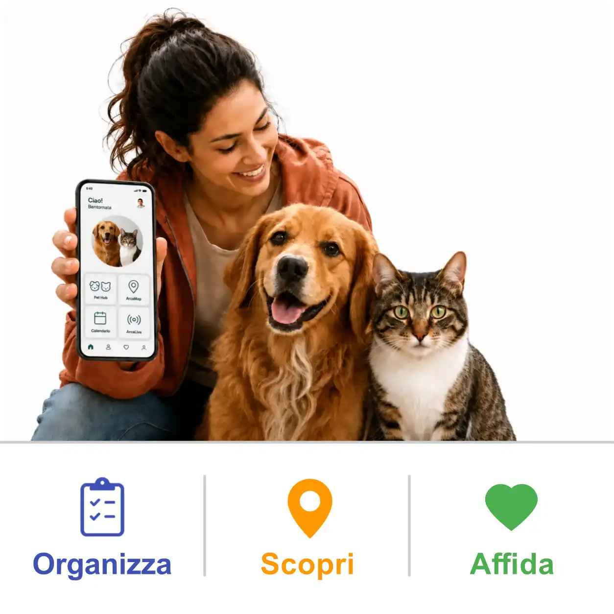 ArcaBooking accompagna la cura quotidiana di cani e gatti: organizza, scopri e vivi